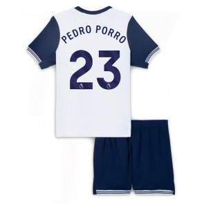 Billiga Tottenham Hotspur Pedro Porro #23 Hemmatröja Barn 2024-25 Kortärmad (+ Korta byxor)